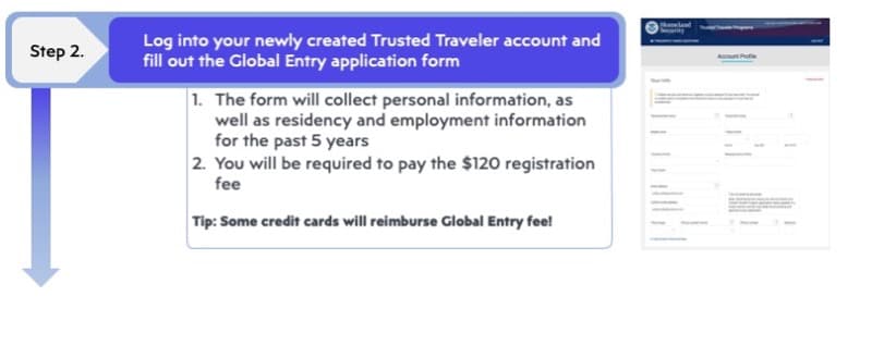 Fill out Global Entry form